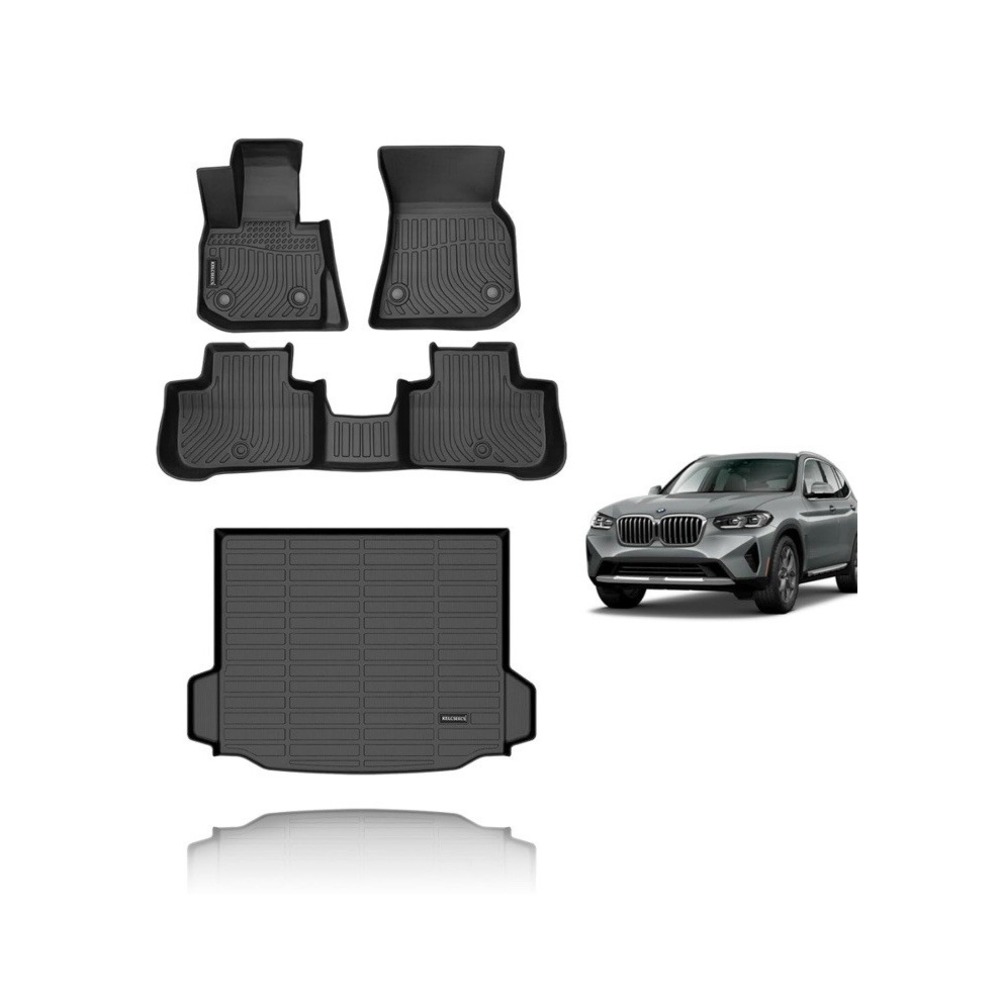 BMW X3 All Weather Floor Mats For Year '18-'24 (only Fits Model With Spare Tire)